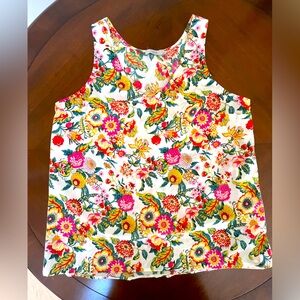 Dalia Colorful Floral Sleeveless Blouse
Sz. L.